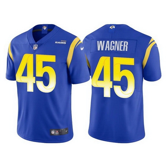 Men Los Angeles Rams 45 Bobby Wagner Royal Vapor Untouchable Limited Stitched Football jersey Men Los Angeles Rams 45 Bobby Wagner Royal Vapor Untouchable Limited Stitched Football jersey