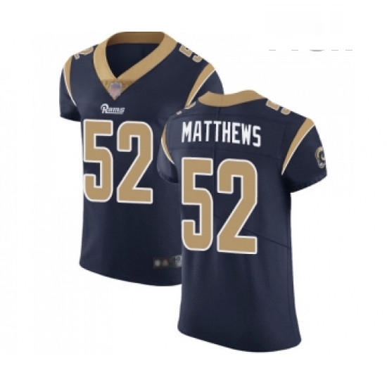 Men Los Angeles Rams 52 Clay Matthews Navy Blue Team Color Vapor Untouchable Elite Player Football Jersey Men Los Angeles Rams 52 Clay Matthews Navy Blue Team Color Vapor Untouchable Elite Player Football Jersey