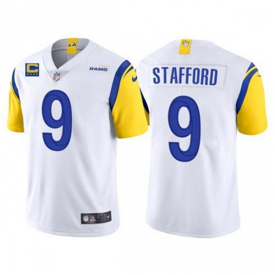 Men Los Angeles Rams 9 Matthew Stafford 2022 White With 4 Star C Patch Vapor Untouchable Limited Stitched Jersey Men Los Angeles Rams 9 Matthew Stafford 2022 White With 4 Star C Patch Vapor Untouchable Limited Stitched Jersey