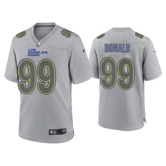 Men Los Angeles Rams 99 Aaron Donald Grey Atmosphere Fashion Stitched Game Jersey Men Los Angeles Rams 99 Aaron Donald Grey Atmosphere Fashion Stitched Game Jersey