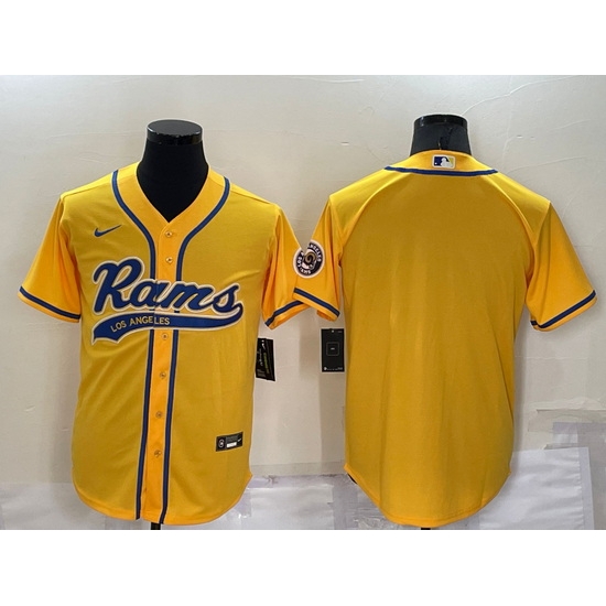 Men Los Angeles Rams Blank Yellow Stitched Jersey Men Los Angeles Rams Blank Yellow Stitched Jersey