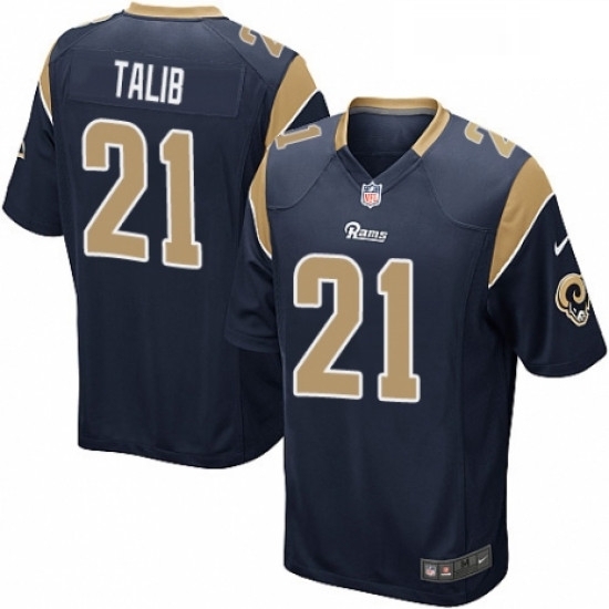 Men Nike Los Angeles Rams 21 Aqib Talib Game Navy Blue Team Color NFL Jersey Men Nike Los Angeles Rams 21 Aqib Talib Game Navy Blue Team Color NFL Jersey
