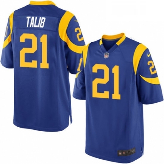 Men Nike Los Angeles Rams 21 Aqib Talib Game Royal Blue Alternate NFL Jersey Men Nike Los Angeles Rams 21 Aqib Talib Game Royal Blue Alternate NFL Jersey