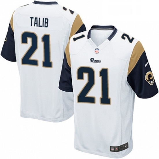 Men Nike Los Angeles Rams 21 Aqib Talib Game White NFL Jersey Men Nike Los Angeles Rams 21 Aqib Talib Game White NFL Jersey