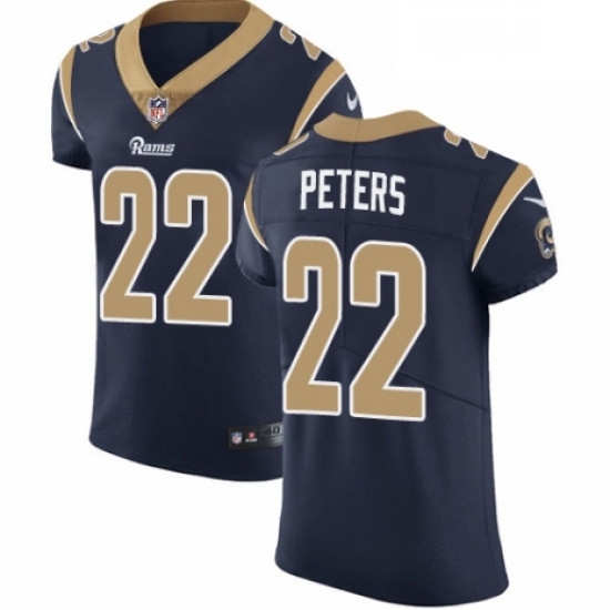 Men Nike Los Angeles Rams 22 Marcus Peters Navy Blue Team Color Vapor Untouchable Elite Player NFL Jersey Men Nike Los Angeles Rams 22 Marcus Peters Navy Blue Team Color Vapor Untouchable Elite Player NFL Jersey