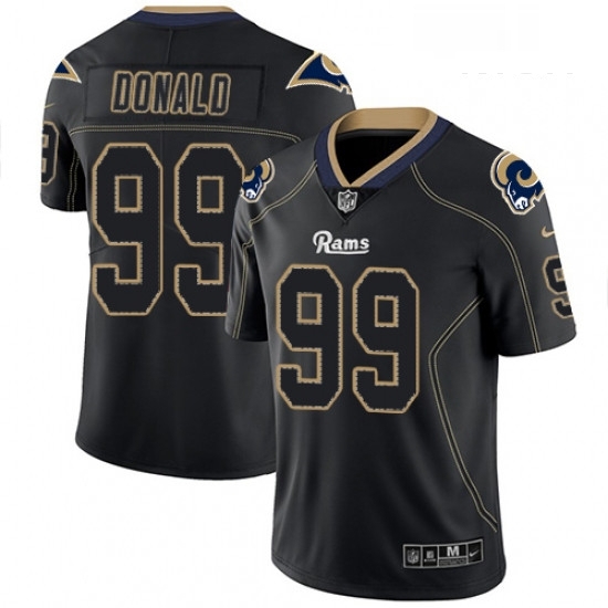Men Nike Los Angeles Rams 99 Aaron Donald Limited Lights Out Black Rush NFL Jersey Men Nike Los Angeles Rams 99 Aaron Donald Limited Lights Out Black Rush NFL Jersey
