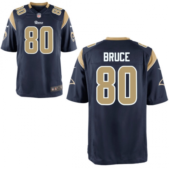 Men's Nike St. Louis Rams 80 Isaac Bruce Game Navy Blue Team Color Home NFL Jersey Men's Nike St. Louis Rams 80 Isaac Bruce Game Navy Blue Team Color Home NFL Jersey