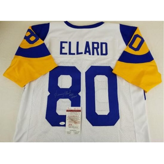 Men's Rams #80 Henry Ellard White NFL Throwback Jersey Men's Rams #80 Henry Ellard White NFL Throwback Jersey