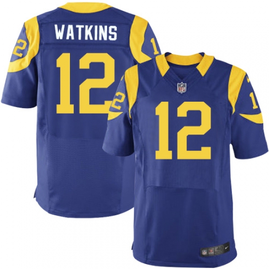 Nike Rams #12 Sammy Watkins Royal Blue Alternate Mens Stitched NFL Elite Jersey Nike Rams #12 Sammy Watkins Royal Blue Alternate Mens Stitched NFL Elite Jersey