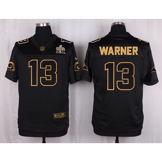 Nike Rams #13 Kurt Warner Black Mens Stitched NFL Elite Pro Line Gold Collection Jersey Nike Rams #13 Kurt Warner Black Mens Stitched NFL Elite Pro Line Gold Collection Jersey