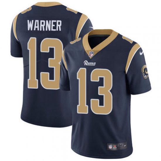 Nike Rams #13 Kurt Warner Navy Blue Team Color Mens Stitched NFL Vapor Untouchable Limited Jersey Nike Rams #13 Kurt Warner Navy Blue Team Color Mens Stitched NFL Vapor Untouchable Limited Jersey