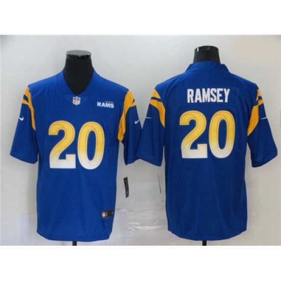 Nike Rams 20 Jalen Ramsey Royal 2020 New Vapor Untouchable Limited Jersey Nike Rams 20 Jalen Ramsey Royal 2020 New Vapor Untouchable Limited Jersey
