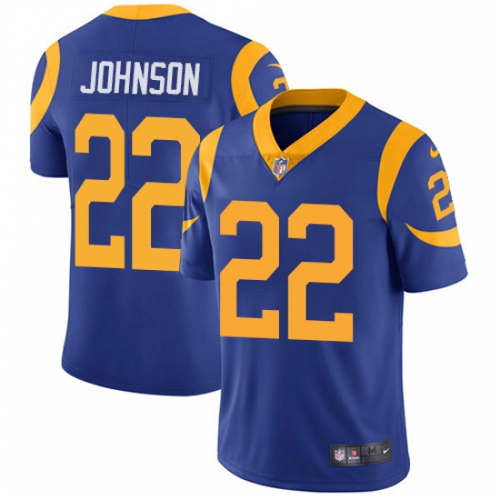 Nike Rams #22 Trumaine Johnson Royal Blue Alternate Mens Stitched NFL Vapor Untouchable Limited Jersey Nike Rams #22 Trumaine Johnson Royal Blue Alternate Mens Stitched NFL Vapor Untouchable Limited Jersey