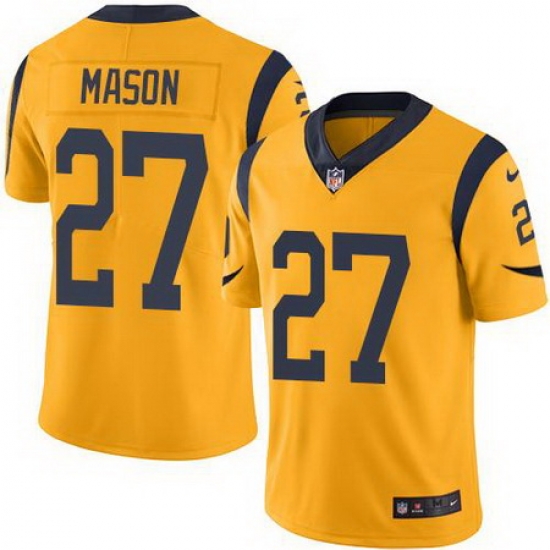Nike Rams #27 Tre Mason Gold Mens Stitched NFL Limited Rush Jersey Nike Rams #27 Tre Mason Gold Mens Stitched NFL Limited Rush Jersey