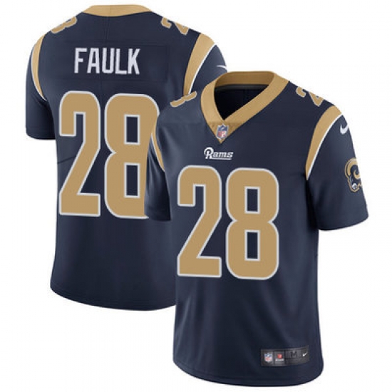 Nike Rams #28 Marshall Faulk Navy Blue Team Color Mens Stitched NFL Vapor Untouchable Limited Jersey Nike Rams #28 Marshall Faulk Navy Blue Team Color Mens Stitched NFL Vapor Untouchable Limited Jersey