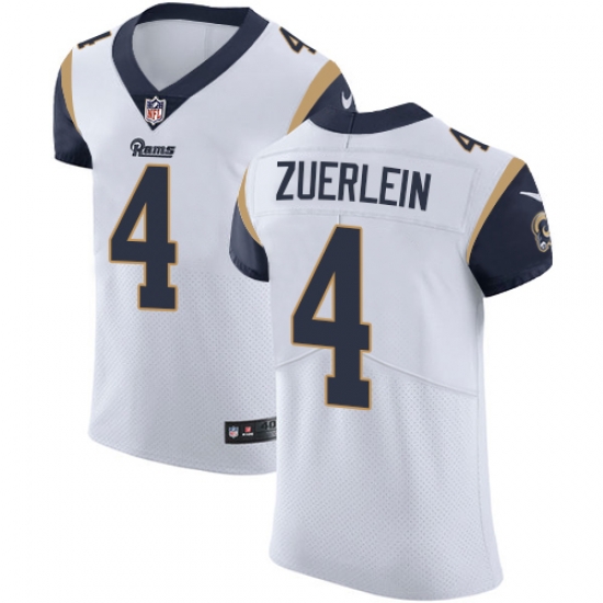Nike Rams #4 Greg Zuerlein White Mens Stitched NFL Vapor Untouchable Elite Jersey Nike Rams #4 Greg Zuerlein White Mens Stitched NFL Vapor Untouchable Elite Jersey