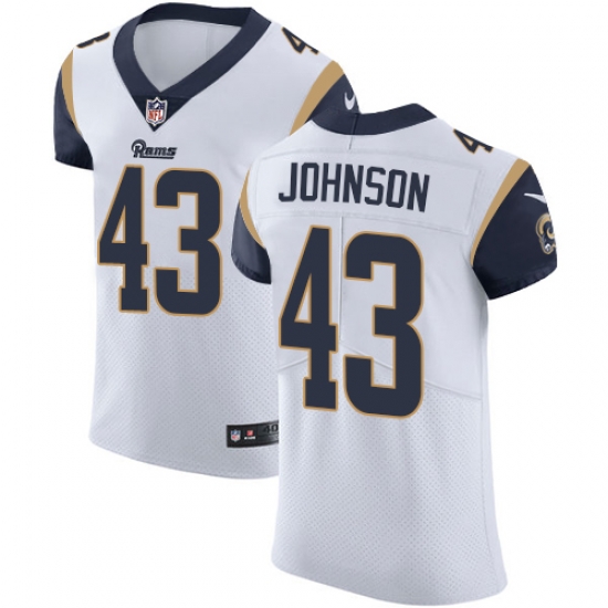 Nike Rams #43 John Johnson White Mens Stitched NFL Vapor Untouchable Elite Jersey Nike Rams #43 John Johnson White Mens Stitched NFL Vapor Untouchable Elite Jersey