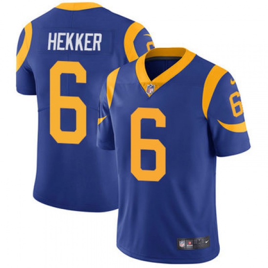 Nike Rams #6 Johnny Hekker Royal Blue Alternate Mens Stitched NFL Vapor Untouchable Limited Jersey Nike Rams #6 Johnny Hekker Royal Blue Alternate Mens Stitched NFL Vapor Untouchable Limited Jersey