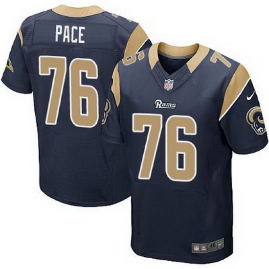 Nike Rams #76 Orlando Pace Navy Blue Team Color Mens Stitched NFL Elite Jersey Nike Rams #76 Orlando Pace Navy Blue Team Color Mens Stitched NFL Elite Jersey