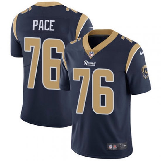 Nike Rams #76 Orlando Pace Navy Blue Team Color Mens Stitched NFL Vapor Untouchable Limited Jersey Nike Rams #76 Orlando Pace Navy Blue Team Color Mens Stitched NFL Vapor Untouchable Limited Jersey