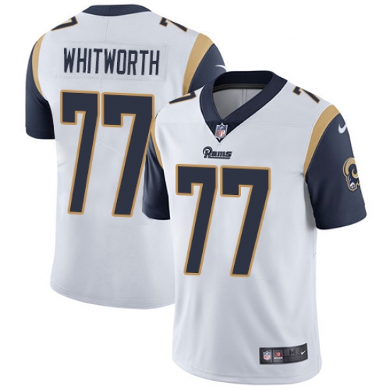 Nike Rams #77 Andrew Whitworth White Mens Stitched NFL Vapor Untouchable Limited Jersey Nike Rams #77 Andrew Whitworth White Mens Stitched NFL Vapor Untouchable Limited Jersey