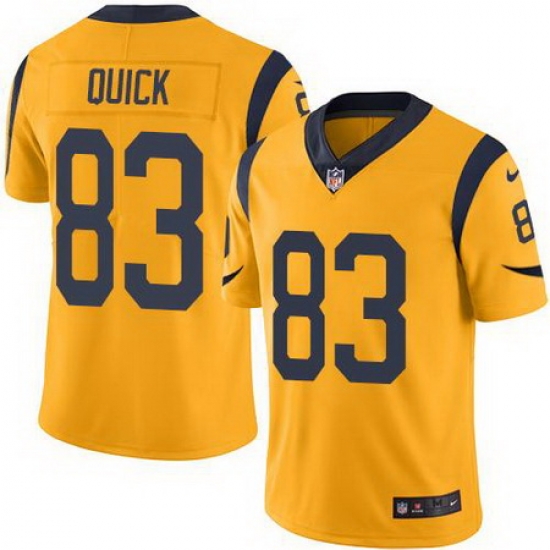 Nike Rams #83 Brian Quick Gold Mens Stitched NFL Limited Rush Jersey Nike Rams #83 Brian Quick Gold Mens Stitched NFL Limited Rush Jersey