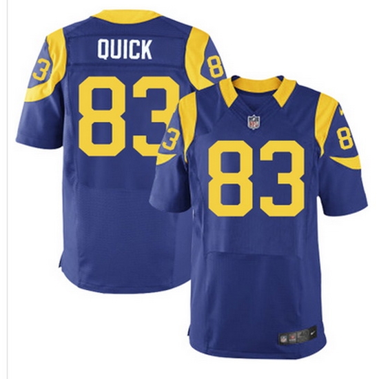 Nike Rams #83 Brian Quick Royal Blue Alternate Mens Stitched NFL Elite Jersey Nike Rams #83 Brian Quick Royal Blue Alternate Mens Stitched NFL Elite Jersey
