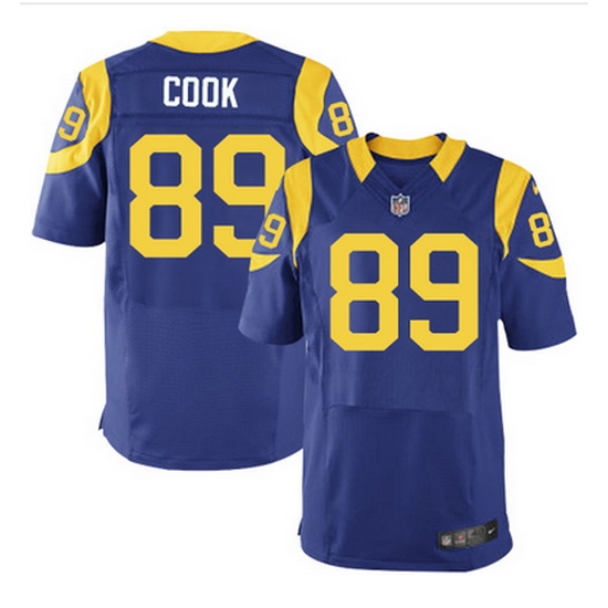 Nike Rams #89 Jared Cook Royal Blue Alternate Mens Stitched NFL Elite Jersey Nike Rams #89 Jared Cook Royal Blue Alternate Mens Stitched NFL Elite Jersey