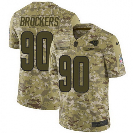 Nike Rams #90 Michael Brockers Camo Mens Stitched NFL Limited 2018 Salute To Service Jersey Nike Rams #90 Michael Brockers Camo Mens Stitched NFL Limited 2018 Salute To Service Jersey