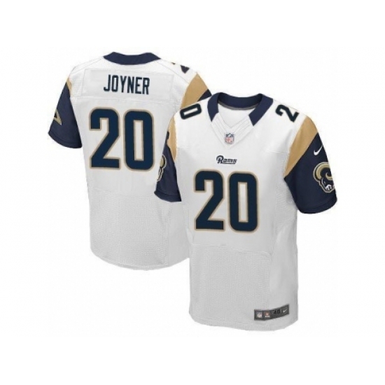 Nike St. Louis Rams 20 Lamarcus Joyner Elite White NFL Jersey Nike St. Louis Rams 20 Lamarcus Joyner Elite White NFL Jersey