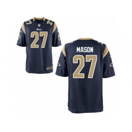 Nike St. Louis Rams 27 Tre Mason Blue Elite NFL Jersey Nike St. Louis Rams 27 Tre Mason Blue Elite NFL Jersey