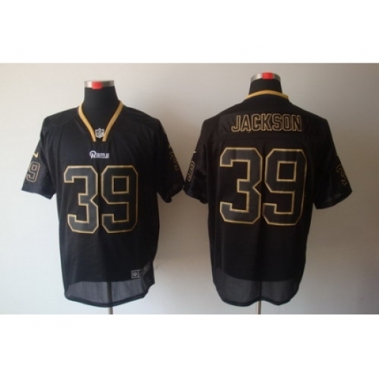 Nike St. Louis Rams 39 Steven Jackson Black Elite Lights Out NFL Jersey Nike St. Louis Rams 39 Steven Jackson Black Elite Lights Out NFL Jersey