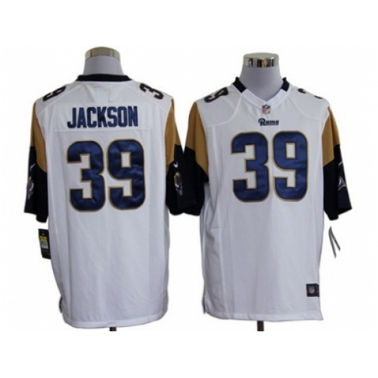 Nike St. Louis Rams 39 Steven Jackson White Game NFL Jersey Nike St. Louis Rams 39 Steven Jackson White Game NFL Jersey