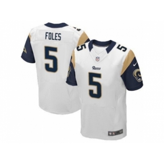 Nike St. Louis Rams 5 Nick Foles white Elite NFL Jersey Nike St. Louis Rams 5 Nick Foles white Elite NFL Jersey