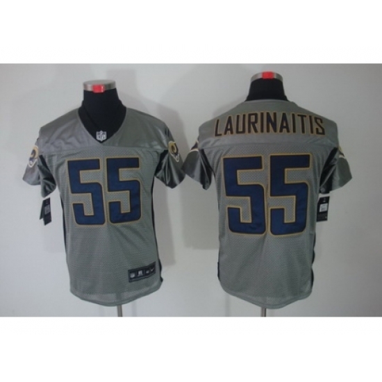 Nike St. Louis Rams 55 James Laurinaitis Grey Elite Shadow NFL Jersey Nike St. Louis Rams 55 James Laurinaitis Grey Elite Shadow NFL Jersey