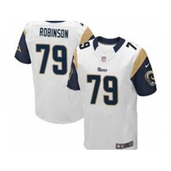Nike St. Louis Rams 79 Greg Robinson white Elite NFL Jersey Nike St. Louis Rams 79 Greg Robinson white Elite NFL Jersey