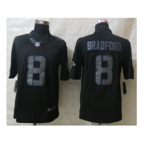 Nike St. Louis Rams 8 Bradford Black Impact Limited NFL Jersey Nike St. Louis Rams 8 Bradford Black Impact Limited NFL Jersey