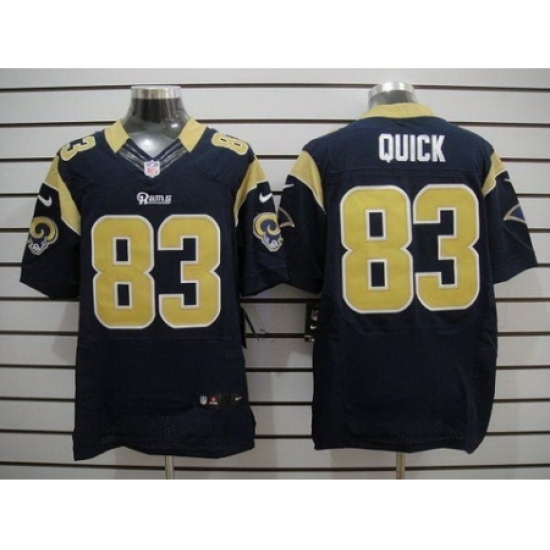 Nike St. Louis Rams 83 Brian Quick Blue Elite NFL Jersey Nike St. Louis Rams 83 Brian Quick Blue Elite NFL Jersey