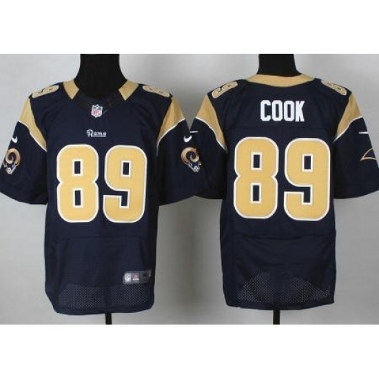 Nike St. Louis Rams 89 Jared Cook Blue Elite NFL Jersey Nike St. Louis Rams 89 Jared Cook Blue Elite NFL Jersey