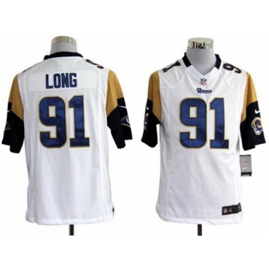 Nike St. Louis Rams 91 Chris Long White Game NFL Jersey Nike St. Louis Rams 91 Chris Long White Game NFL Jersey