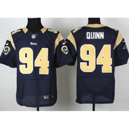 Nike St. Louis Rams 94 Robert Quinn Blue Elite NFL Jersey Nike St. Louis Rams 94 Robert Quinn Blue Elite NFL Jersey