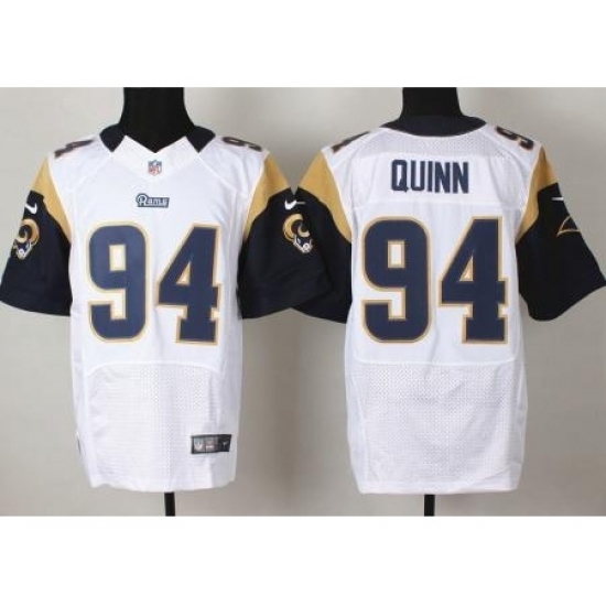 Nike St. Louis Rams 94 Robert Quinn White Elite NFL Jersey Nike St. Louis Rams 94 Robert Quinn White Elite NFL Jersey