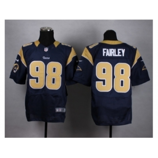 Nike St. Louis Rams 98 Nick Fairley blue Elite NFL Jersey Nike St. Louis Rams 98 Nick Fairley blue Elite NFL Jersey