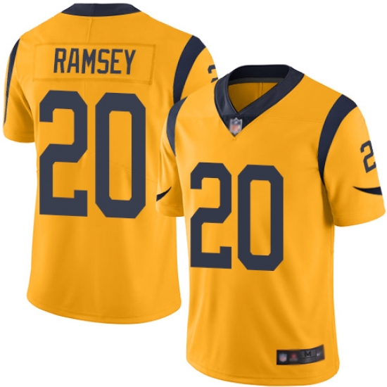 Rams 20 Jalen Ramsey Gold Mens Stitched Football Limited Rush Jersey Rams 20 Jalen Ramsey Gold Mens Stitched Football Limited Rush Jersey