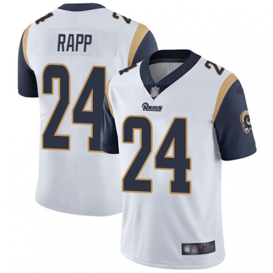 Rams 24 Taylor Rapp White Men Stitched Football Vapor Untouchable Limited Jersey Rams 24 Taylor Rapp White Men Stitched Football Vapor Untouchable Limited Jersey