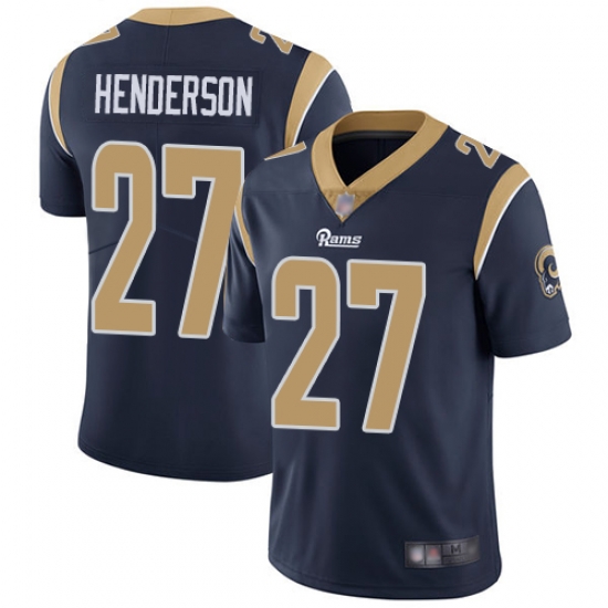 Rams 27 Darrell Henderson Navy Blue Team Color Men Stitched Football Vapor Untouchable Limited Jersey Rams 27 Darrell Henderson Navy Blue Team Color Men Stitched Football Vapor Untouchable Limited Jersey