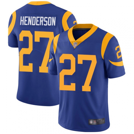Rams 27 Darrell Henderson Royal Blue Alternate Men Stitched Football Vapor Untouchable Limited Jersey Rams 27 Darrell Henderson Royal Blue Alternate Men Stitched Football Vapor Untouchable Limited Jersey