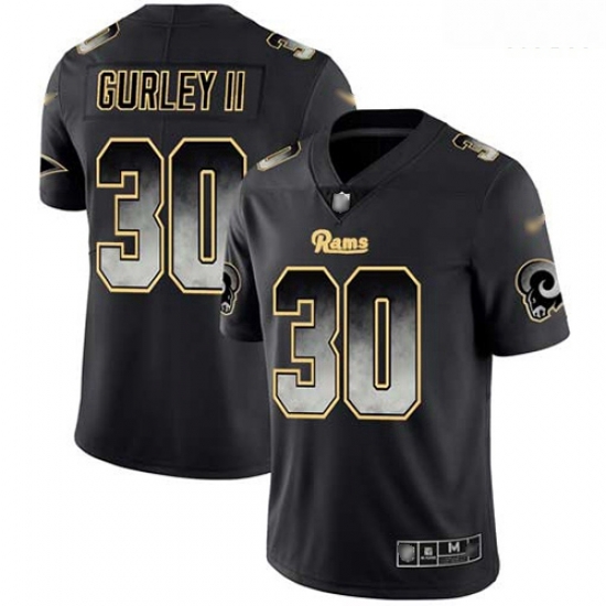 Rams 30 Todd Gurley II Black Men Stitched Football Vapor Untouchable Limited Smoke Fashion Jersey Rams 30 Todd Gurley II Black Men Stitched Football Vapor Untouchable Limited Smoke Fashion Jersey