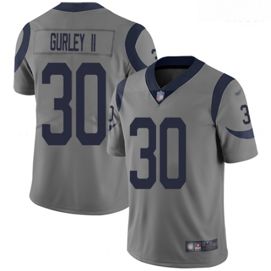 Rams 30 Todd Gurley II Gray Men Stitched Football Limited Inverted Legend Jersey Rams 30 Todd Gurley II Gray Men Stitched Football Limited Inverted Legend Jersey