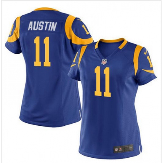 Nike Rams #11 Tavon Austin Royal Blue Alternate Womens Stitched NFL Elite Jersey Nike Rams #11 Tavon Austin Royal Blue Alternate Womens Stitched NFL Elite Jersey